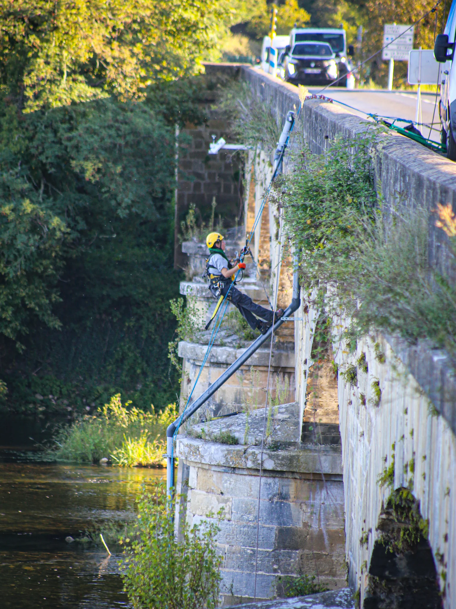 Intervention des cordistes MS Access en montage / démontage et maçonnerie pour BRGM à Dordogne – 3